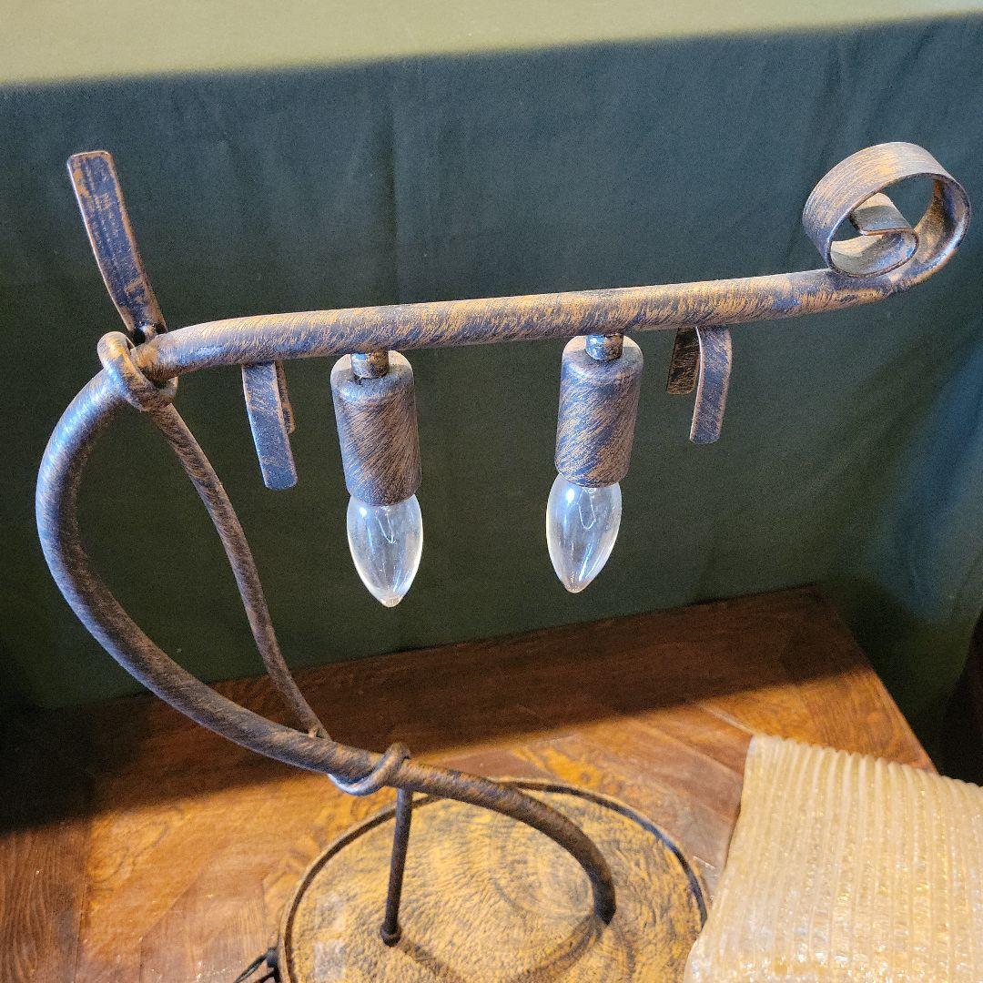 ヴィンテージ アイアン製フロアライト