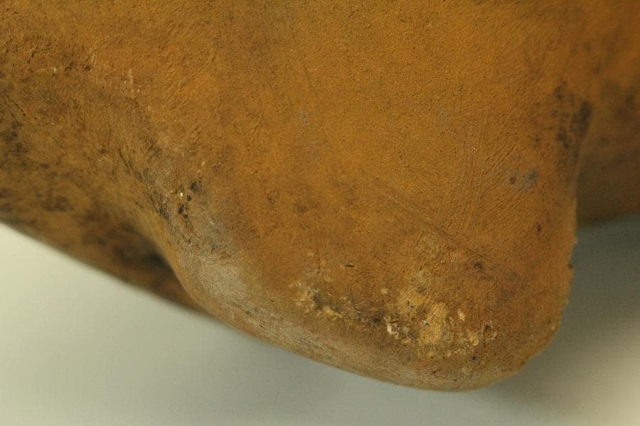 加彩 蛙 土器 インカ ペルーアンデス 希少(ZE797)