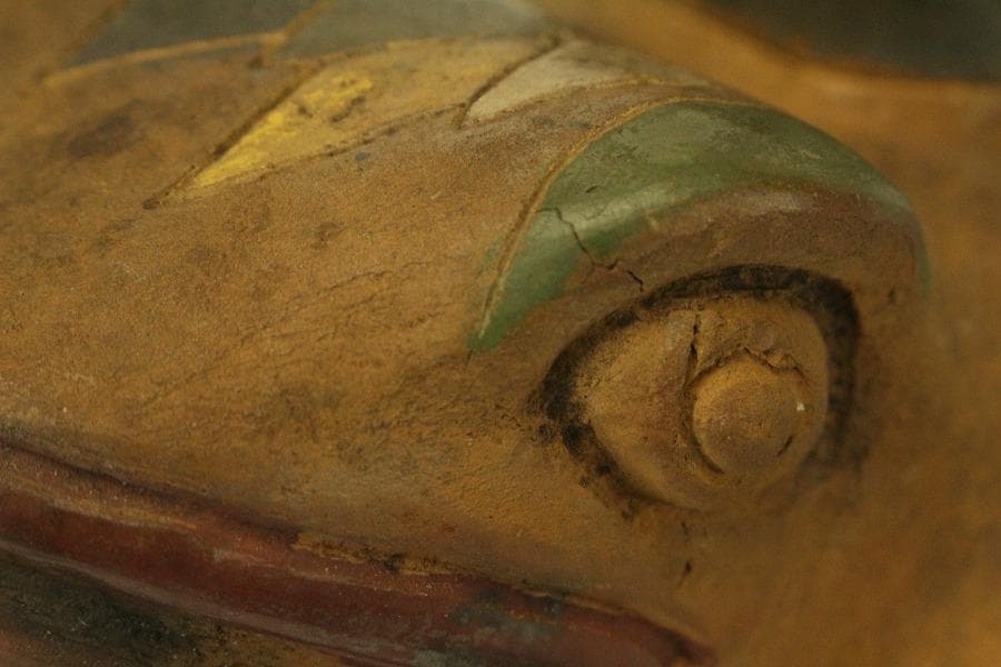 加彩 蛙 土器 インカ ペルーアンデス 希少(ZE797)