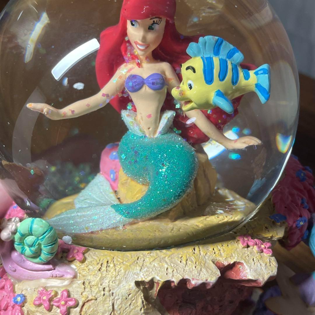 日本未発売　限定品　ディズニー　アリエル　オルゴール　スノーグローブ