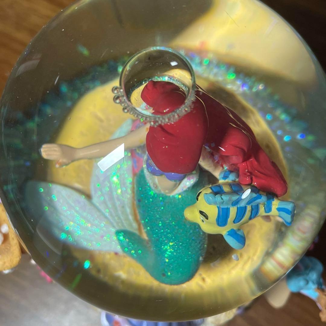 日本未発売　限定品　ディズニー　アリエル　オルゴール　スノーグローブ