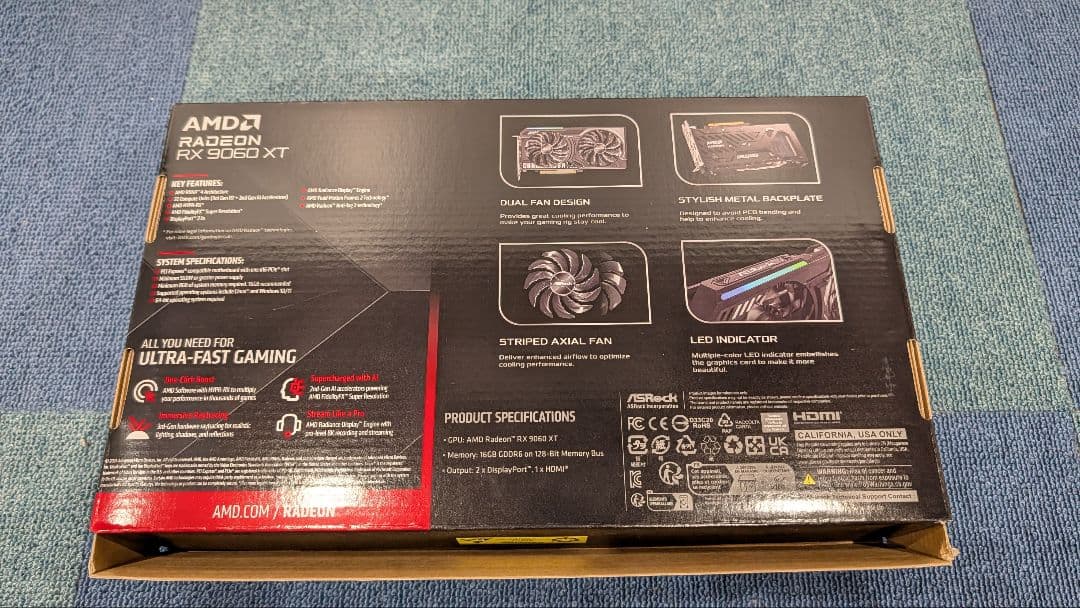 グラフィックボード・グラボ・ビデオカード ASRock Radeon RX9060XT Challenger16GB OC