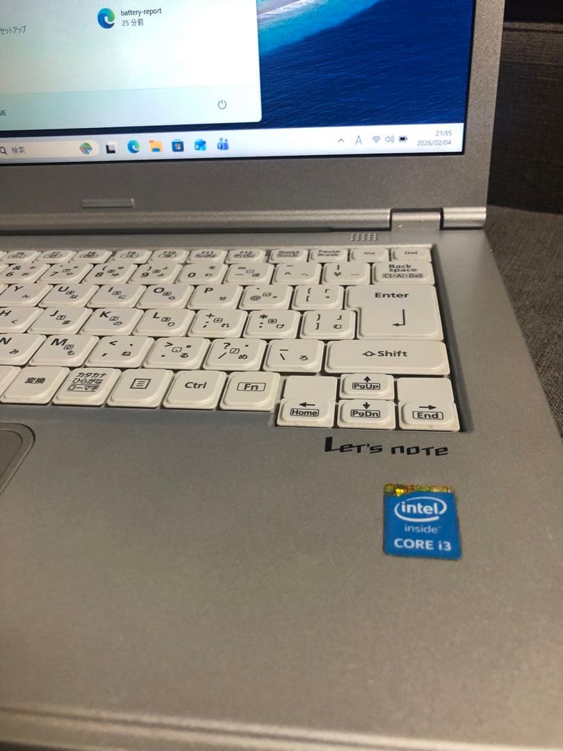 バッテリー100%【良品】Let's note CF-LX3 SSD 大画面 ⑦
