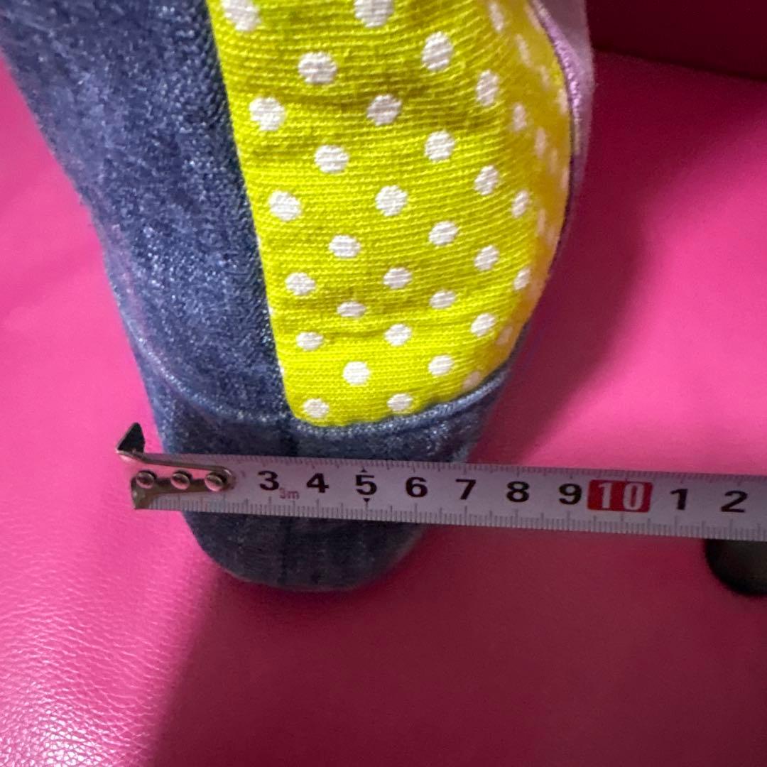 パッチワークデザイン デニムバッグ