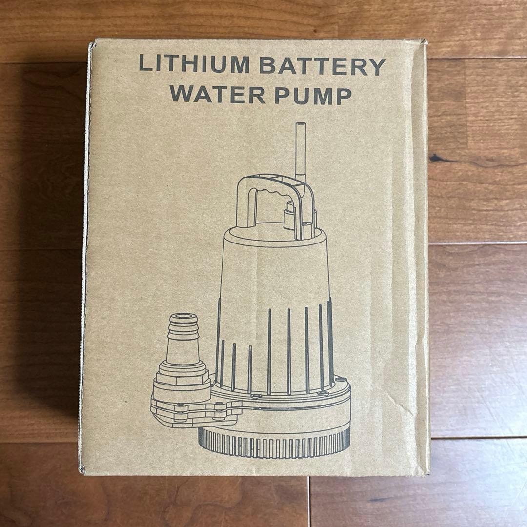 水中ポンプ⭐️バッテリー式 12m揚程 充電式 排水ポンプ マキタ18V対応