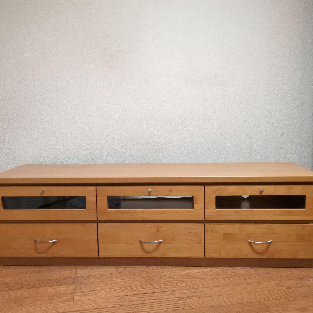 ナチュラルウッド テレビ台 4引き出し