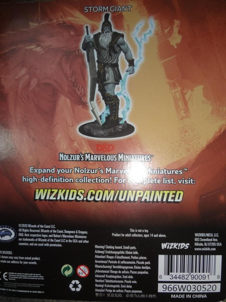 フィギュア ダンジョンズ＆ドラゴンズ　ストーム・ジャイアント　　　250207