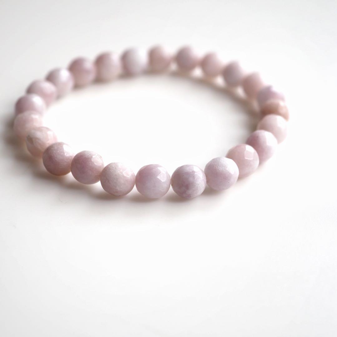 【はくとん( 'ω')ŧ‹\"ŧ‹\"】紫陽花翡翠のゴムブレス