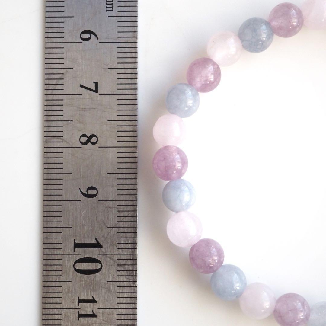 【はくとん( 'ω')ŧ‹\"ŧ‹\"】紫陽花翡翠のゴムブレス