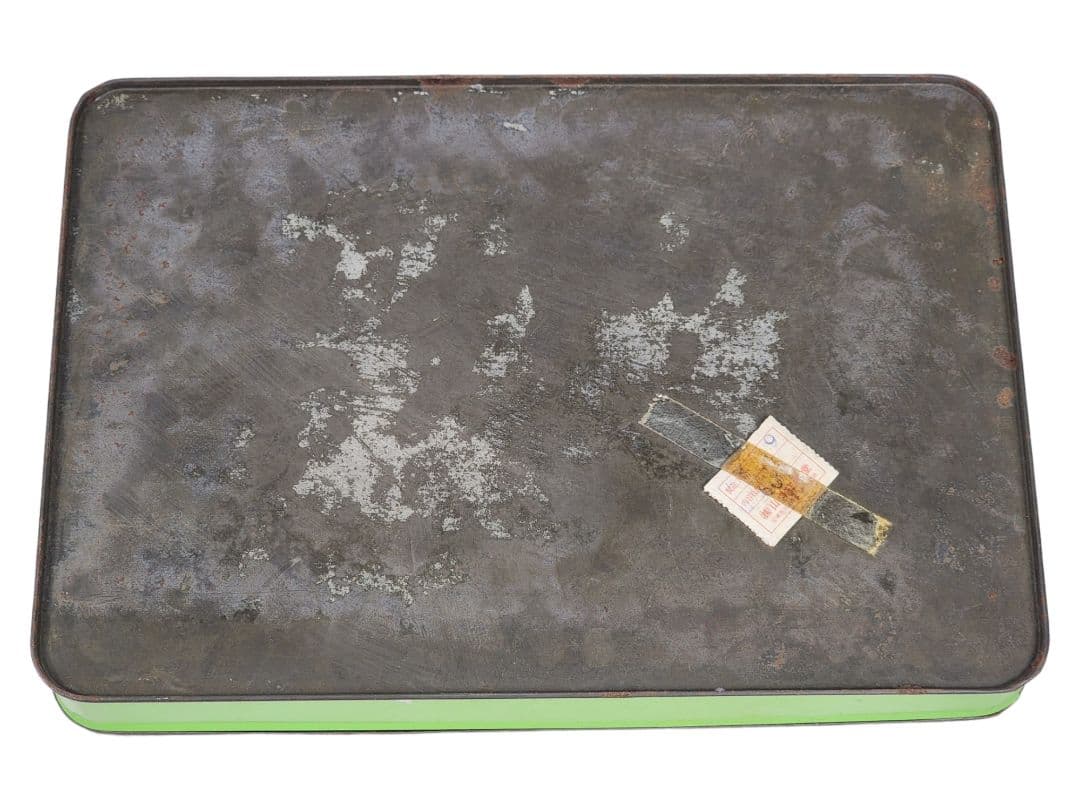 昭和レトロ 宝塚歌劇団 缶ケース「宝塚銘菓 炭酸歌劇せんべい」空き缶 ビンテージ