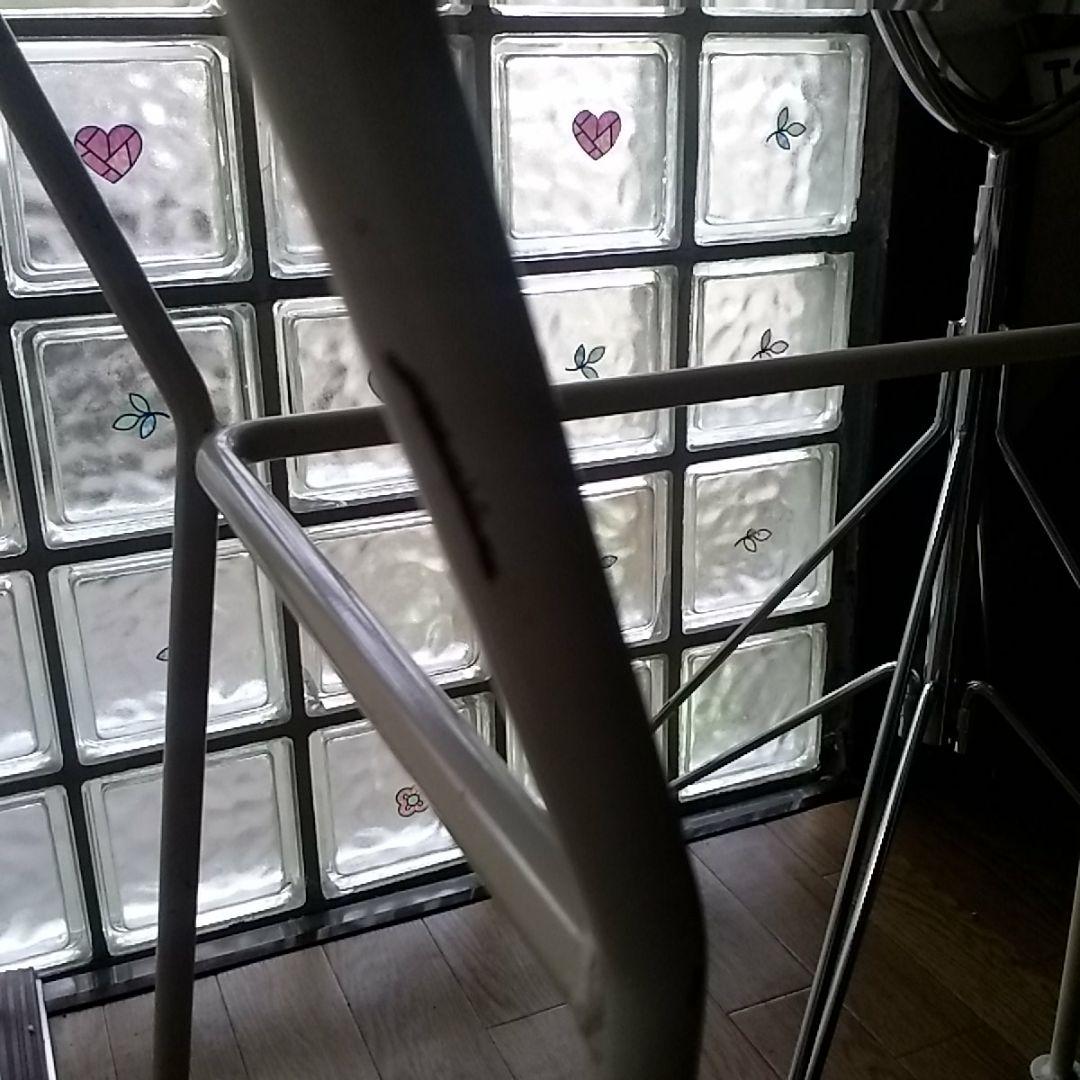 昭和レトロ　シャビーシックな鏡面台と椅子