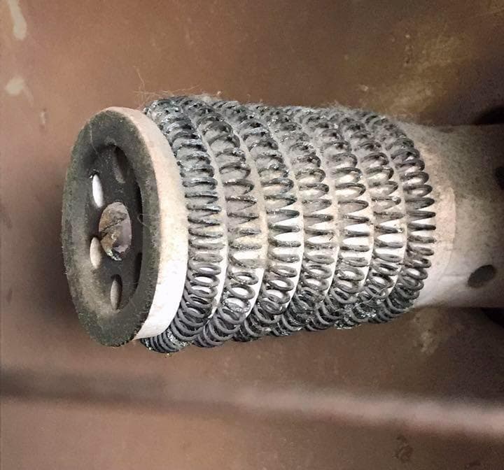 昭和レトロ 骨董品 丸型反射ストーブ オクダ電熱器製造所 オブジェ ジャンク品