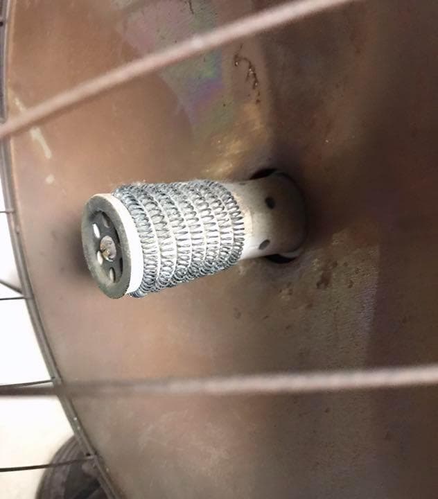 昭和レトロ 骨董品 丸型反射ストーブ オクダ電熱器製造所 オブジェ ジャンク品