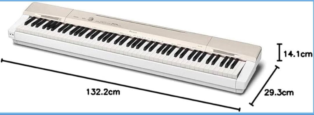 カシオ 88鍵盤 電子ピアノ Privia PX-160GD シャンパンゴールド