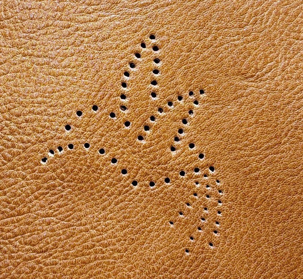 本革×帆布 サコッシュ 茶 小鳥柄 金具色シルバー ショルダーバッグ