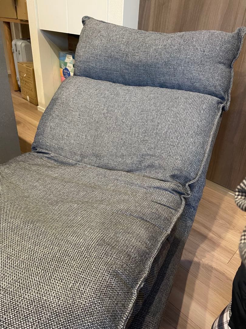 無印良品　ハイバックリクライニングソファ　１シーター　ポリエステル平織
