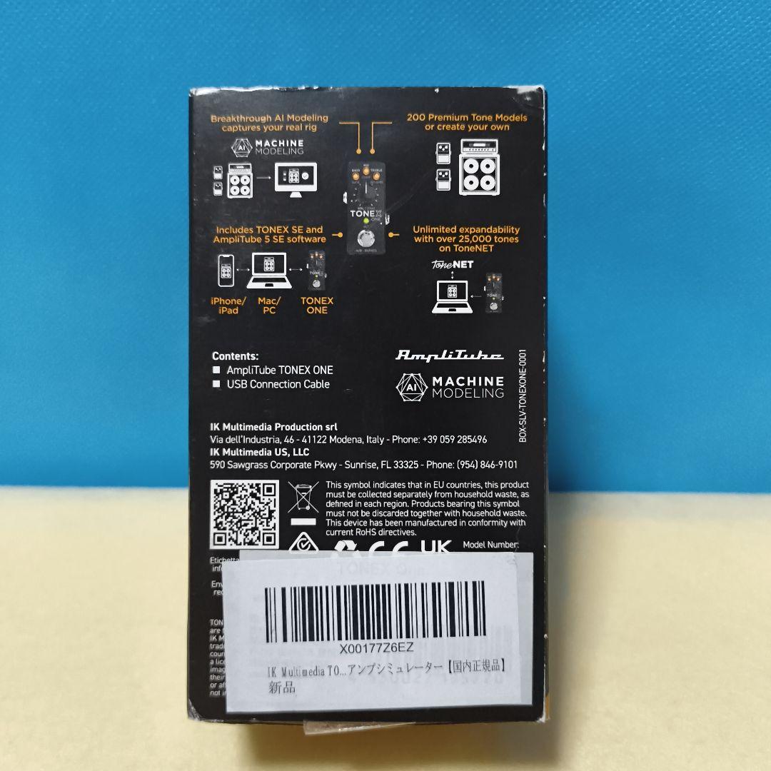 IK MULTIMEDIA TONEX ONE　エフェクター