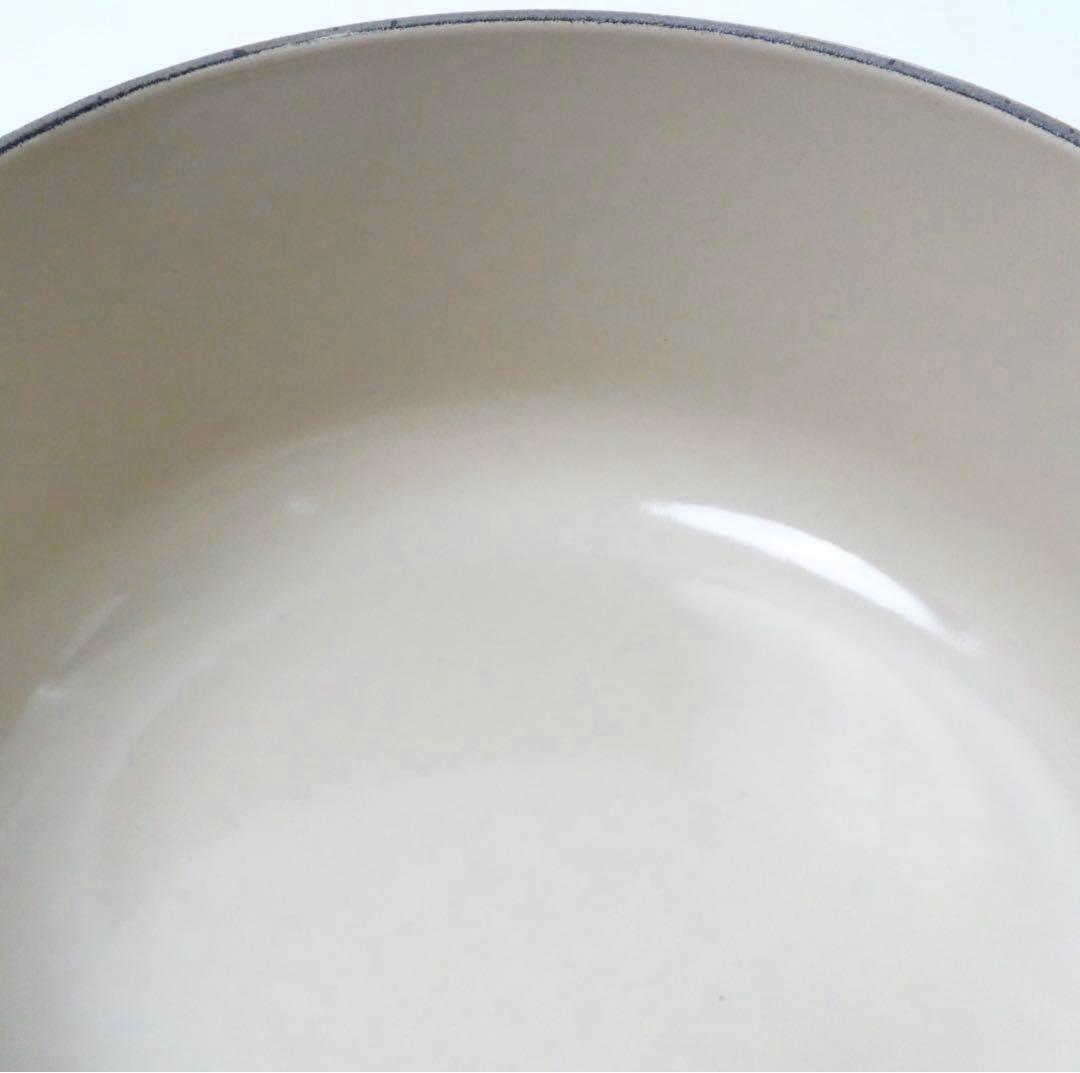 【美品】LE CREUSET　ココット ロンド オレンジ　20cm