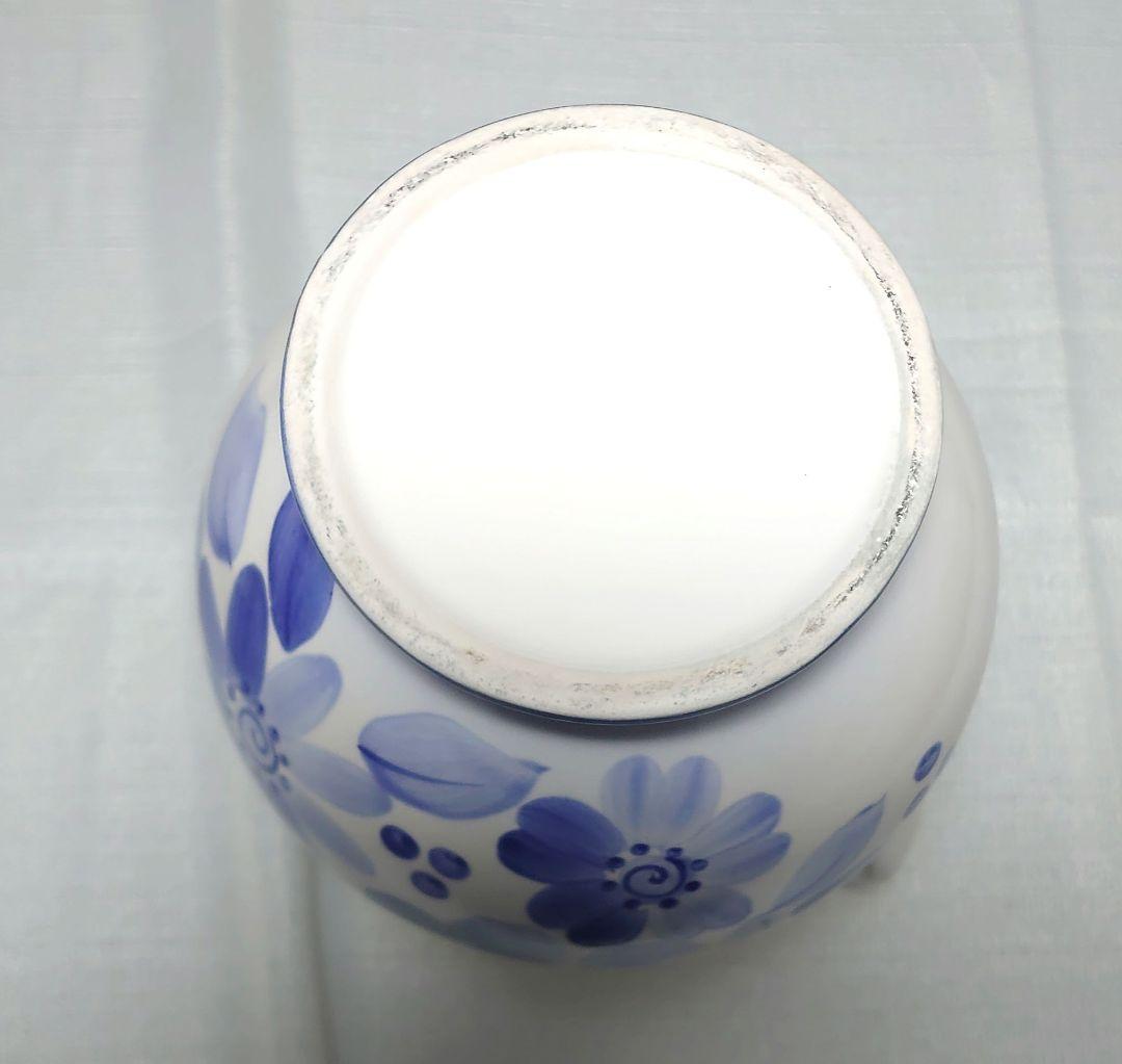 デルフトブルーの大きな花瓶 フラワーベース