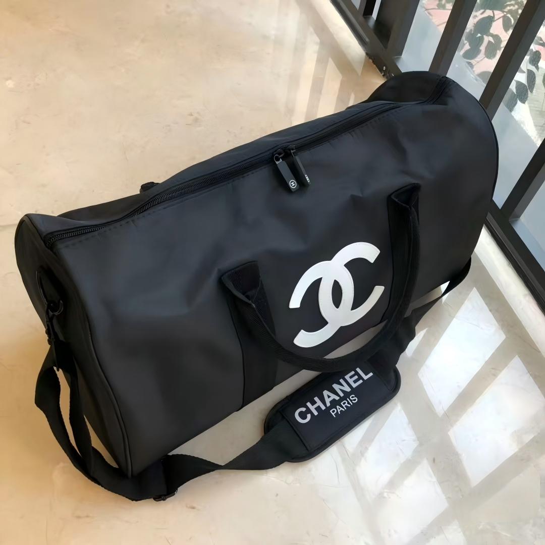 ボストンバッグ ノベルティ ストラップ付き黒