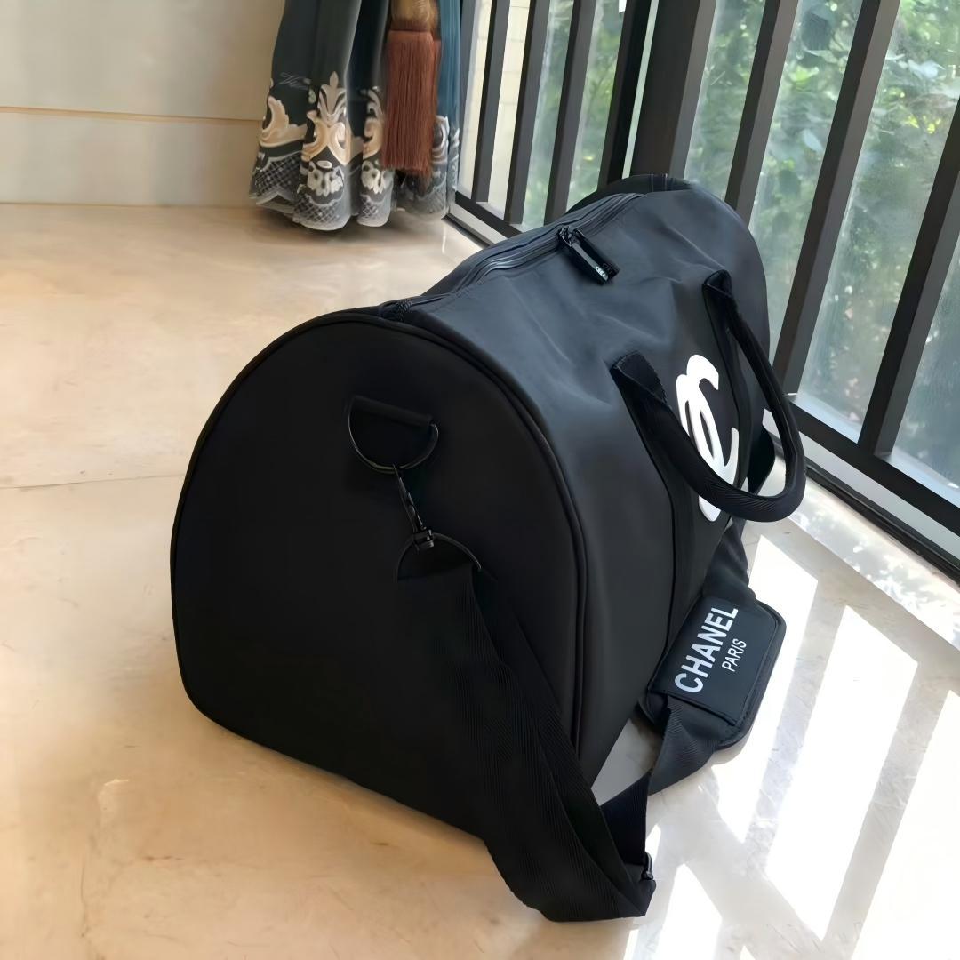 ボストンバッグ ノベルティ ストラップ付き黒