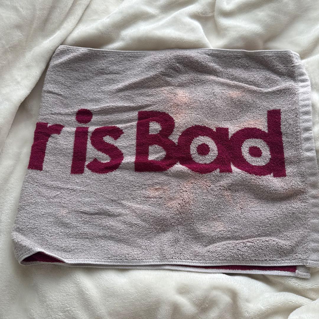 My Hair is Bad タオル　グレー×ピンク