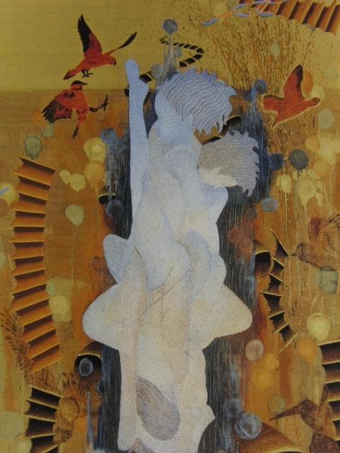 伊庭新太郎、【エチュード】、希少な大判額装用画集より、美品、日本人画家