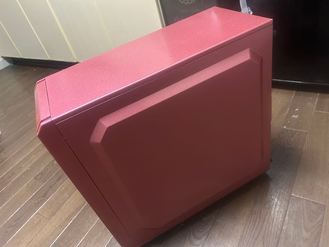 自作PC メタリックピンク ウレタン塗装ケース