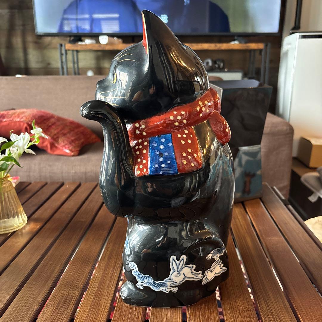 招き猫 陶器
