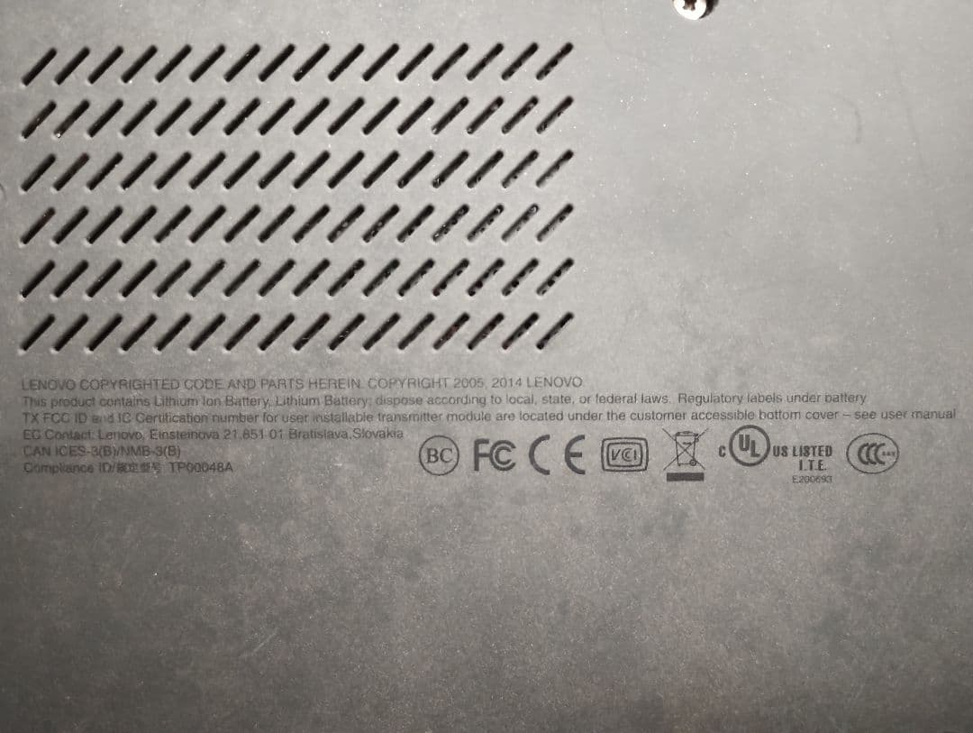 [値下げ] Lenovo Thinkpad x250 キーボード不良 天板ラベル