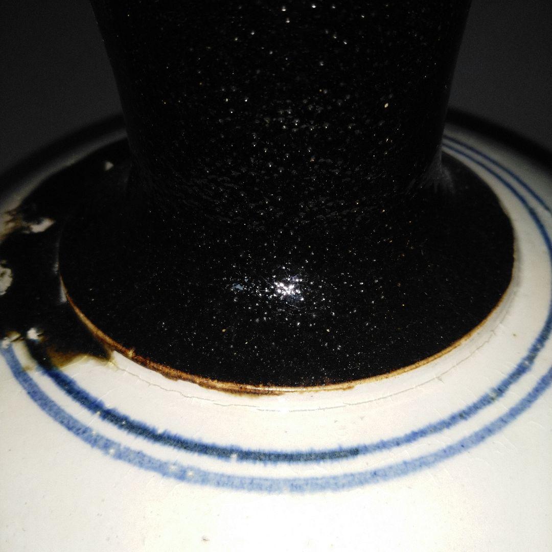 NO677 大堀相馬焼　染付徳利　古相馬　幕末～明治