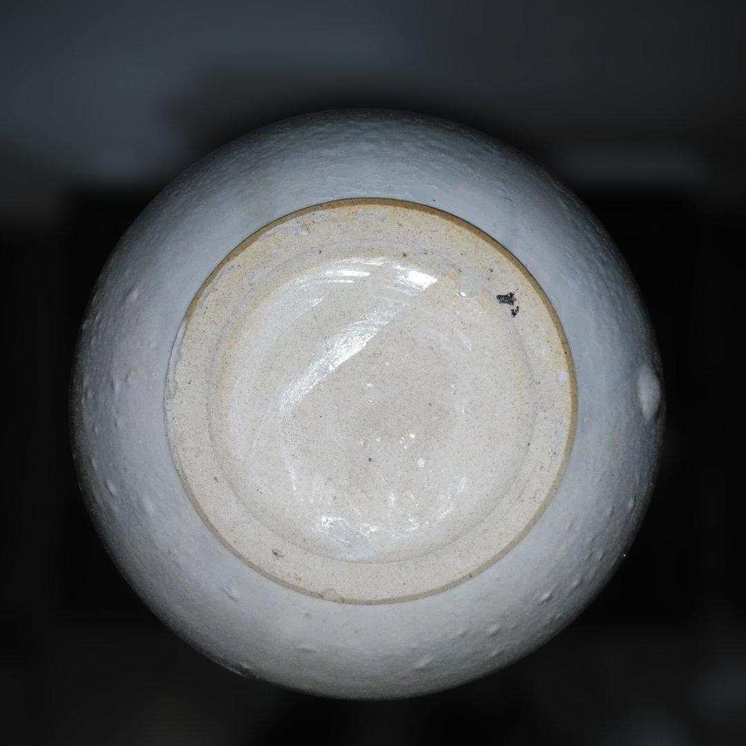 NO677 大堀相馬焼　染付徳利　古相馬　幕末～明治