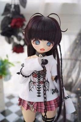 AS100 BJD 1/3 人形 ドール　用ウィッグ カツラ 耐熱 ハンドメイド