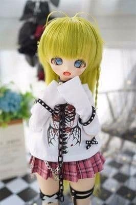 AS100 BJD 1/3 人形 ドール　用ウィッグ カツラ 耐熱 ハンドメイド