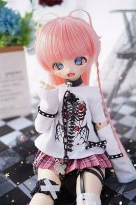 AS100 BJD 1/3 人形 ドール　用ウィッグ カツラ 耐熱 ハンドメイド