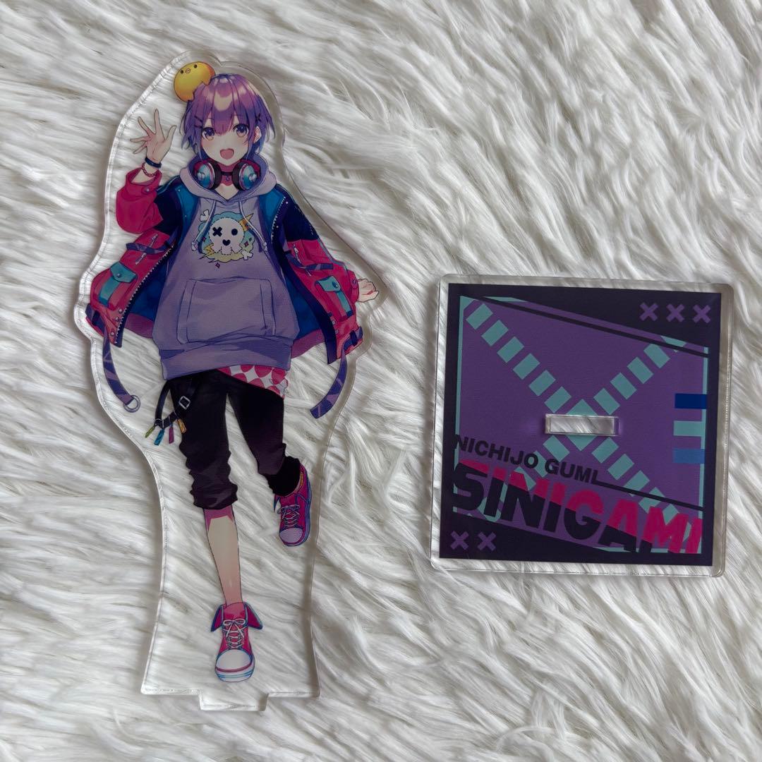 日常組 しにがみ アクスタ 缶バッチ カード キーホルダー 全30点セット