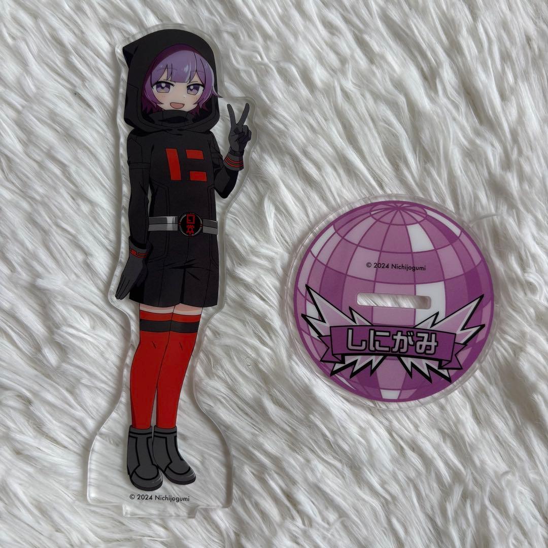 日常組 しにがみ アクスタ 缶バッチ カード キーホルダー 全30点セット