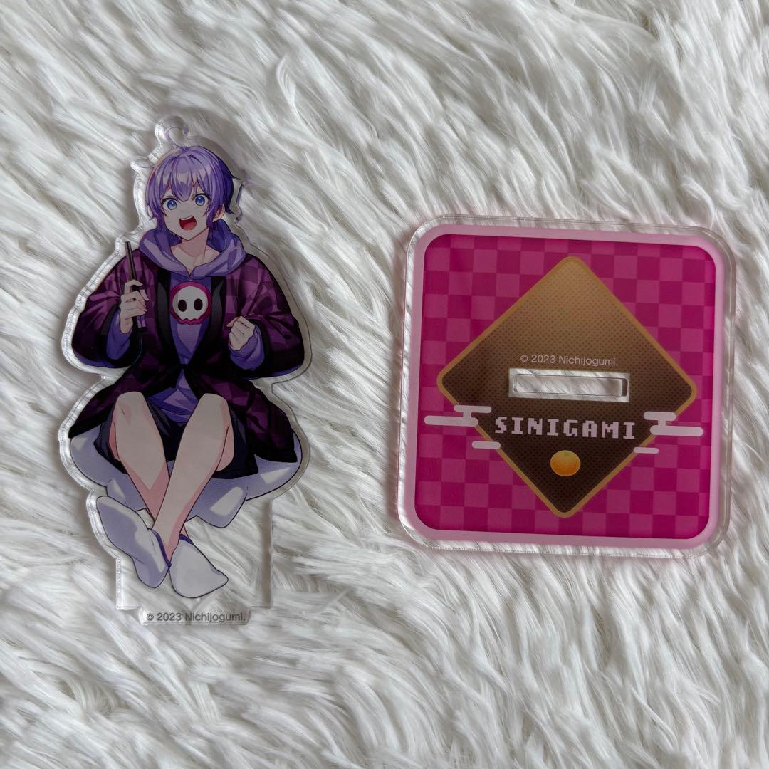 日常組 しにがみ アクスタ 缶バッチ カード キーホルダー 全30点セット