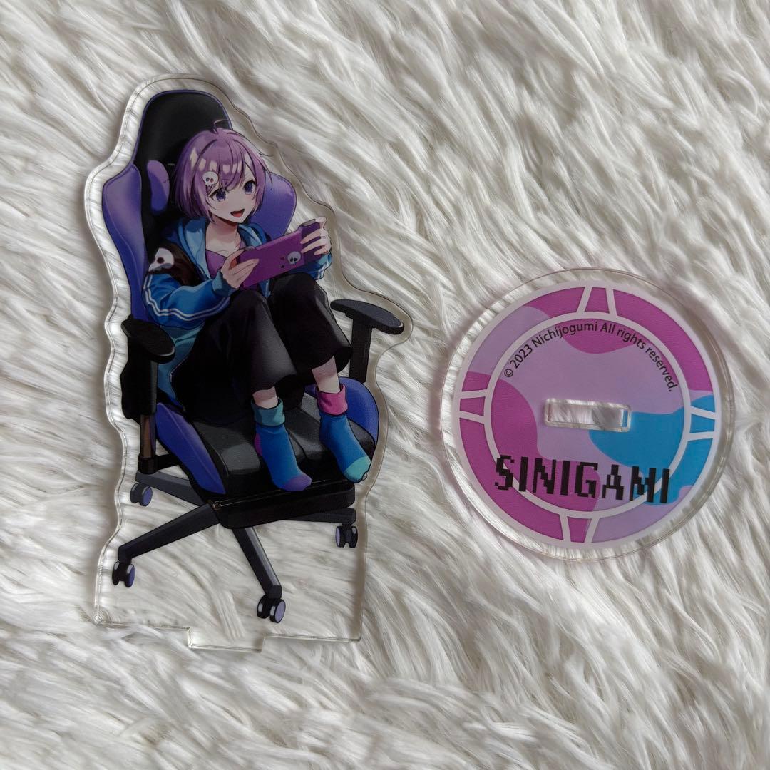 日常組 しにがみ アクスタ 缶バッチ カード キーホルダー 全30点セット