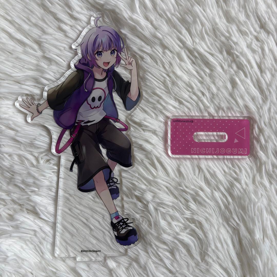 日常組 しにがみ アクスタ 缶バッチ カード キーホルダー 全30点セット