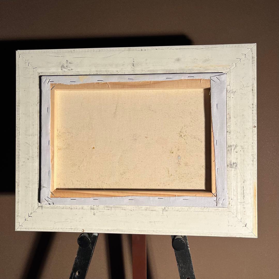 手書き油絵 静かな山河 絵画 インテリア 油彩画