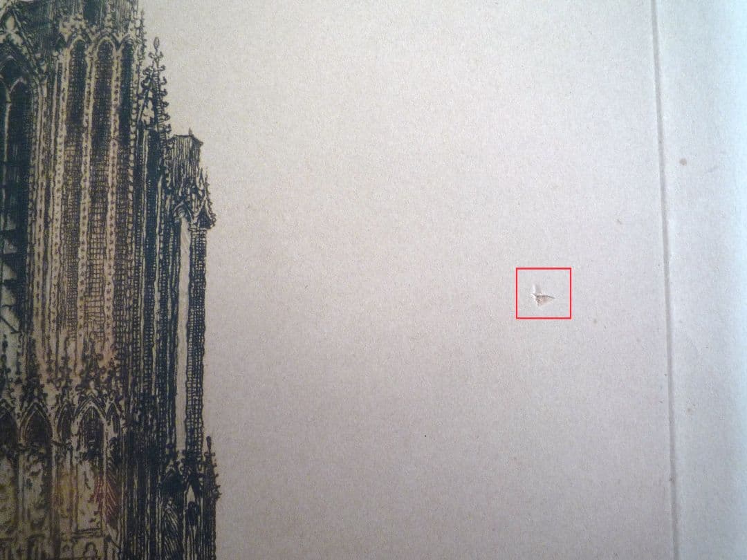 絵画（エッチング）ノートル・ダム大聖堂