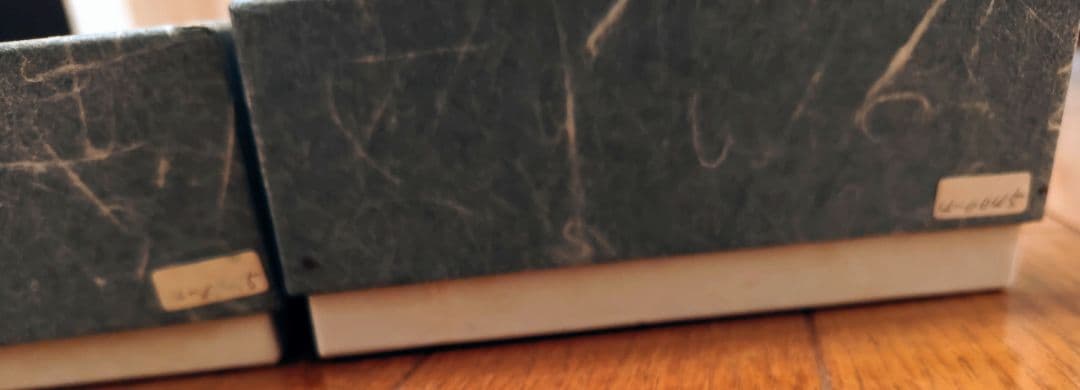 大川薫 作 玻璃 高台小皿 2客セット 共箱・栞付 金彩 工芸ガラス