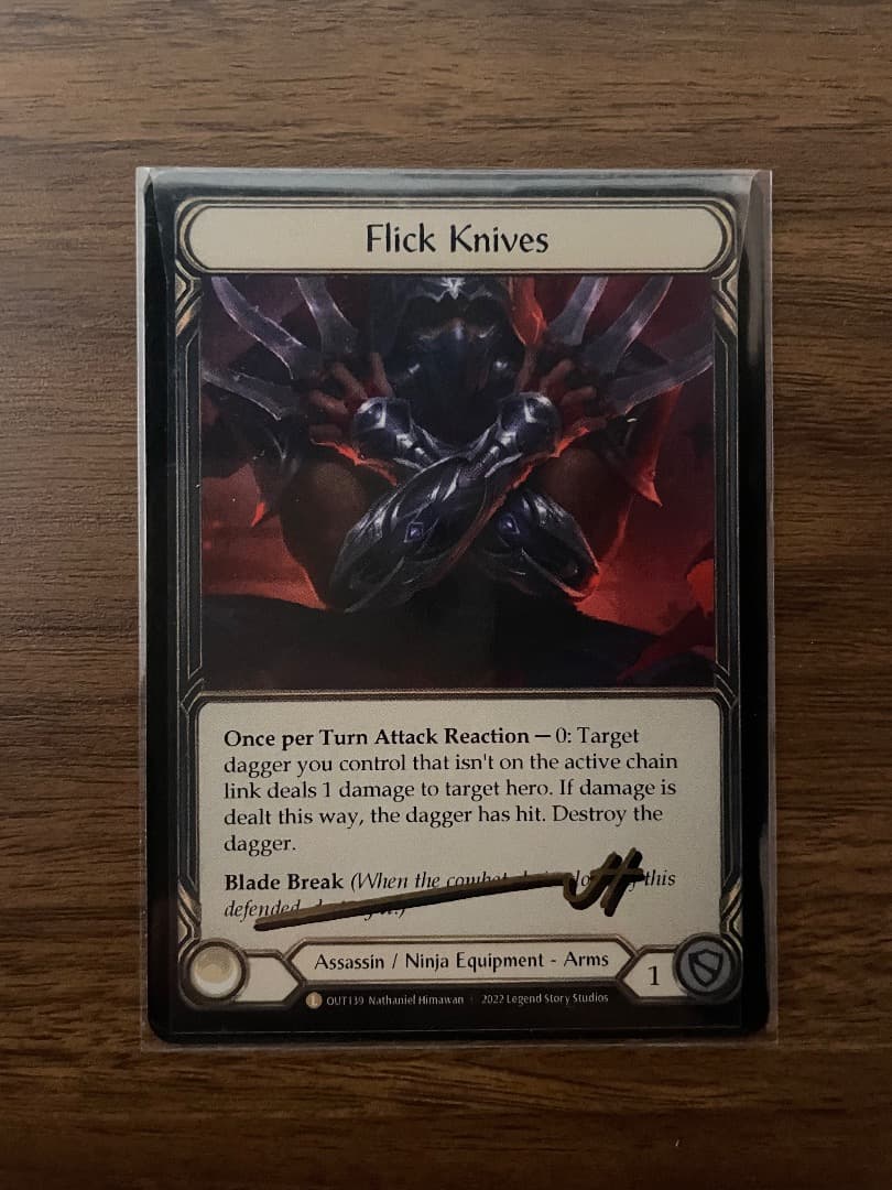 Flick Knives / 短刀の妙技 FAB アーティストプルーフ