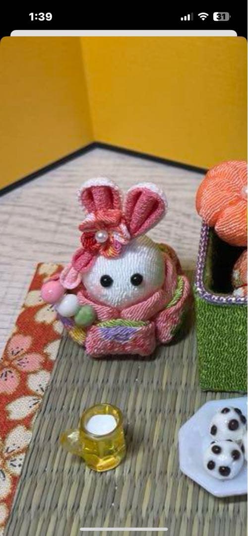 ゆづち　ちりめん細工　ウエディング