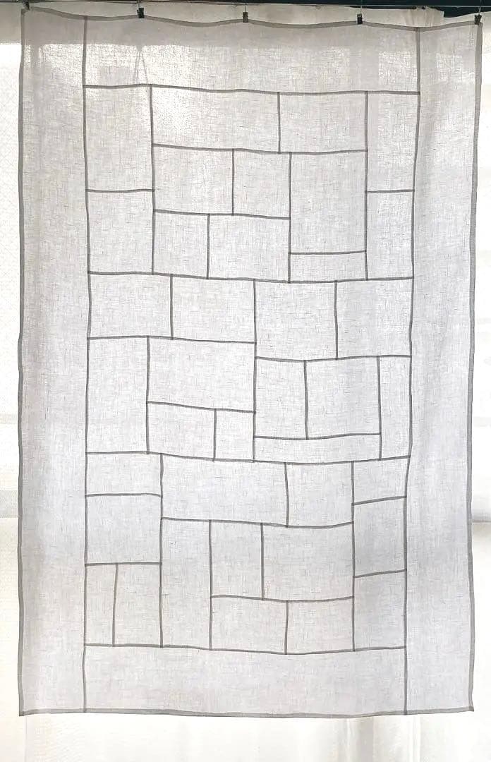 ポジャギ　127×85 ホワイトリネン　No.243 リクエスト分