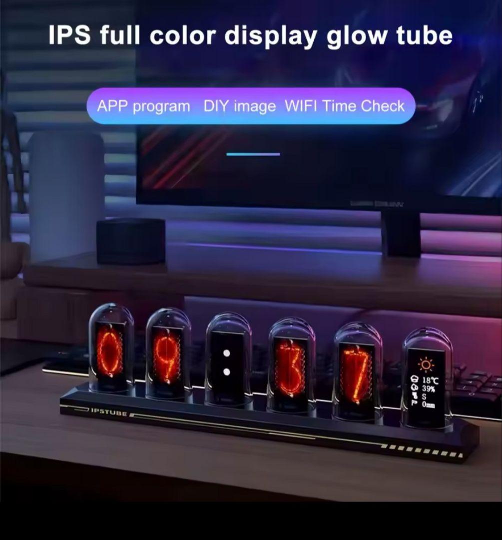 ニキシー管時計 IPSTUBE 黒 / NEXTUBE/Gixie Clock