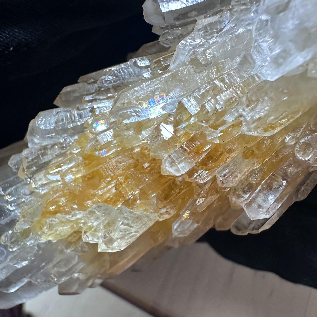 【金運】希少❗️レインボー☆両剣❗️超綺麗♡シトリン スピリットクォーツA1612