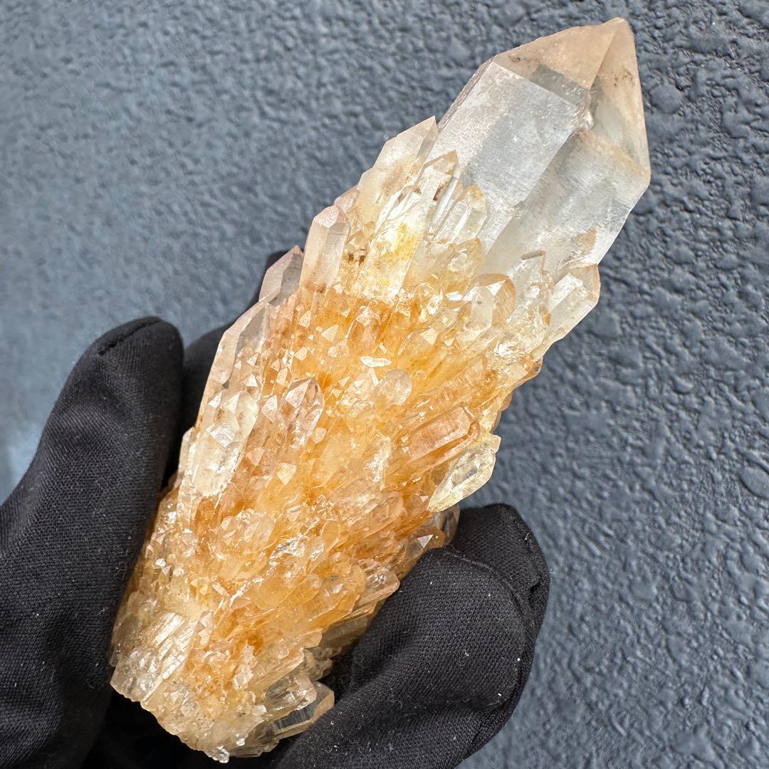 【金運】希少❗️レインボー☆両剣❗️超綺麗♡シトリン スピリットクォーツA1612