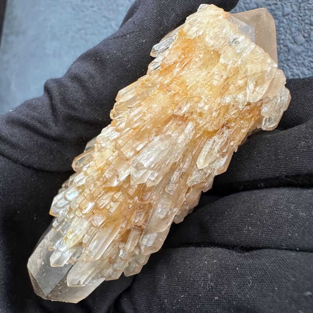 【金運】希少❗️レインボー☆両剣❗️超綺麗♡シトリン スピリットクォーツA1612